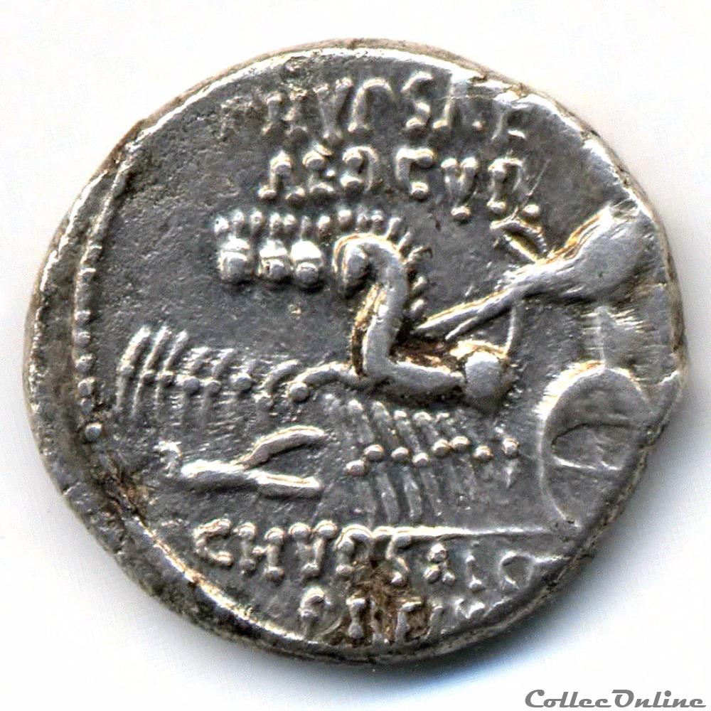monnaie antique romaine m aemilius scaurus pub plautius hypsaeus