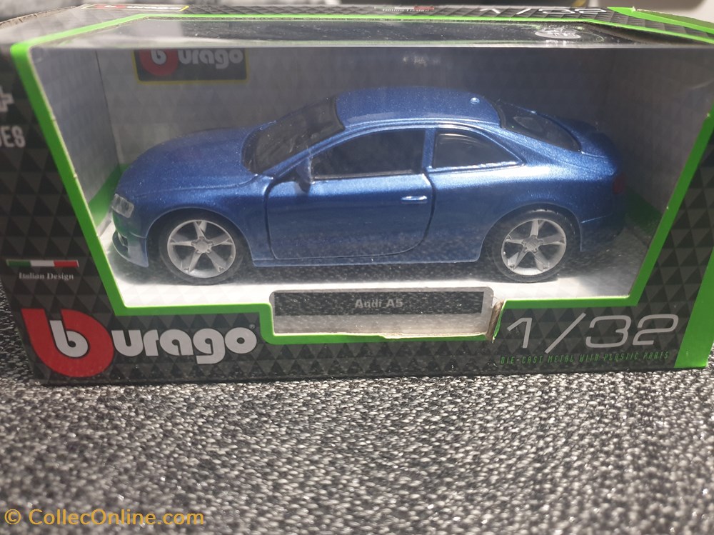 Audi a5 - Models - Cars - Color Blue - Manufacturer Burago - Scale 1/32