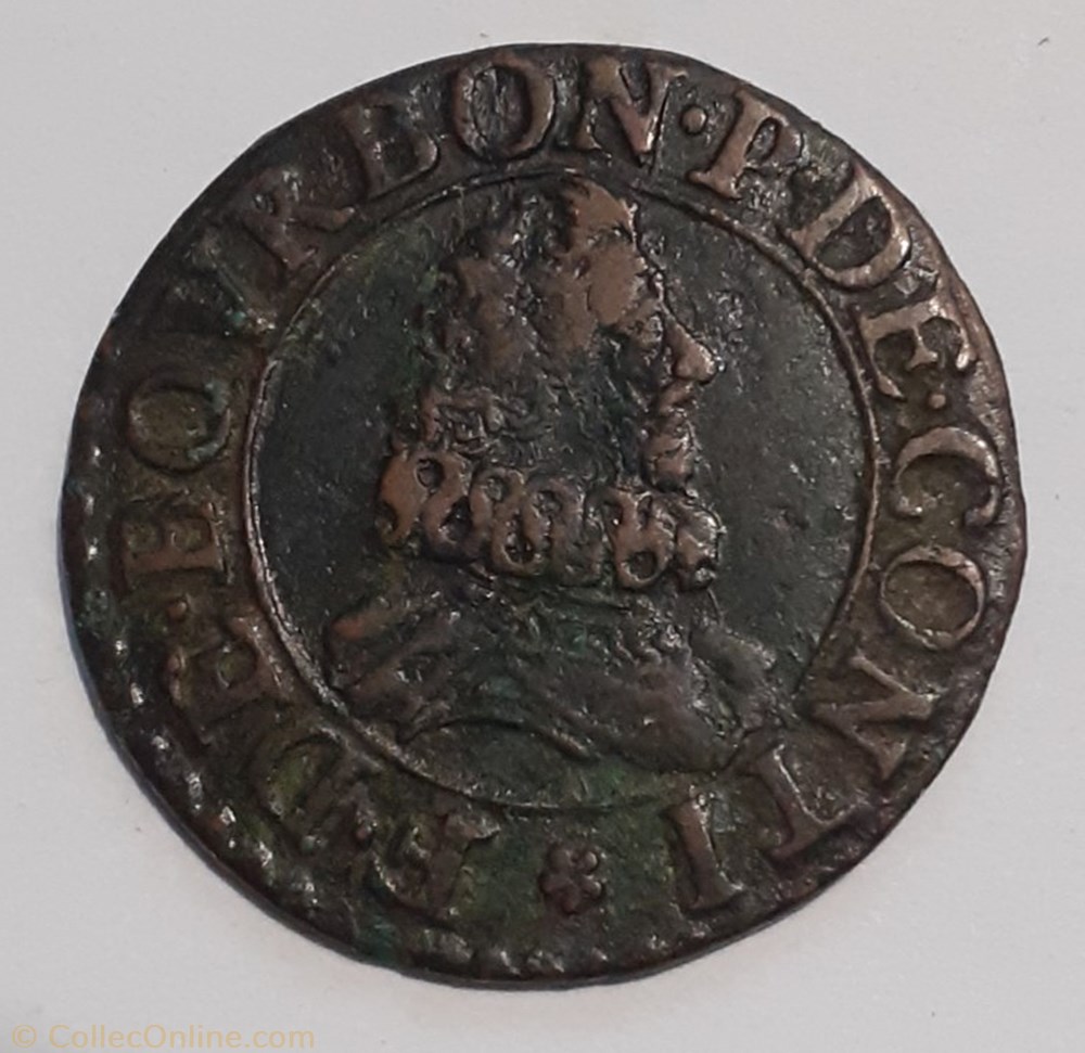FRANÇOIS DE BOURBON CONTI TYPE 9 monnaie france feodale francois de bourbon conti type 9