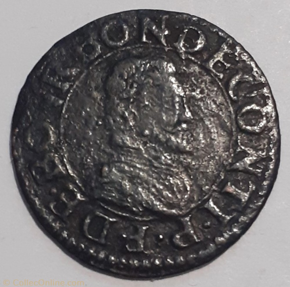 FRANÇOIS DE BOVRBON CONTI TYPE 18 monnaie france feodale francois de bovrbon conti type 18