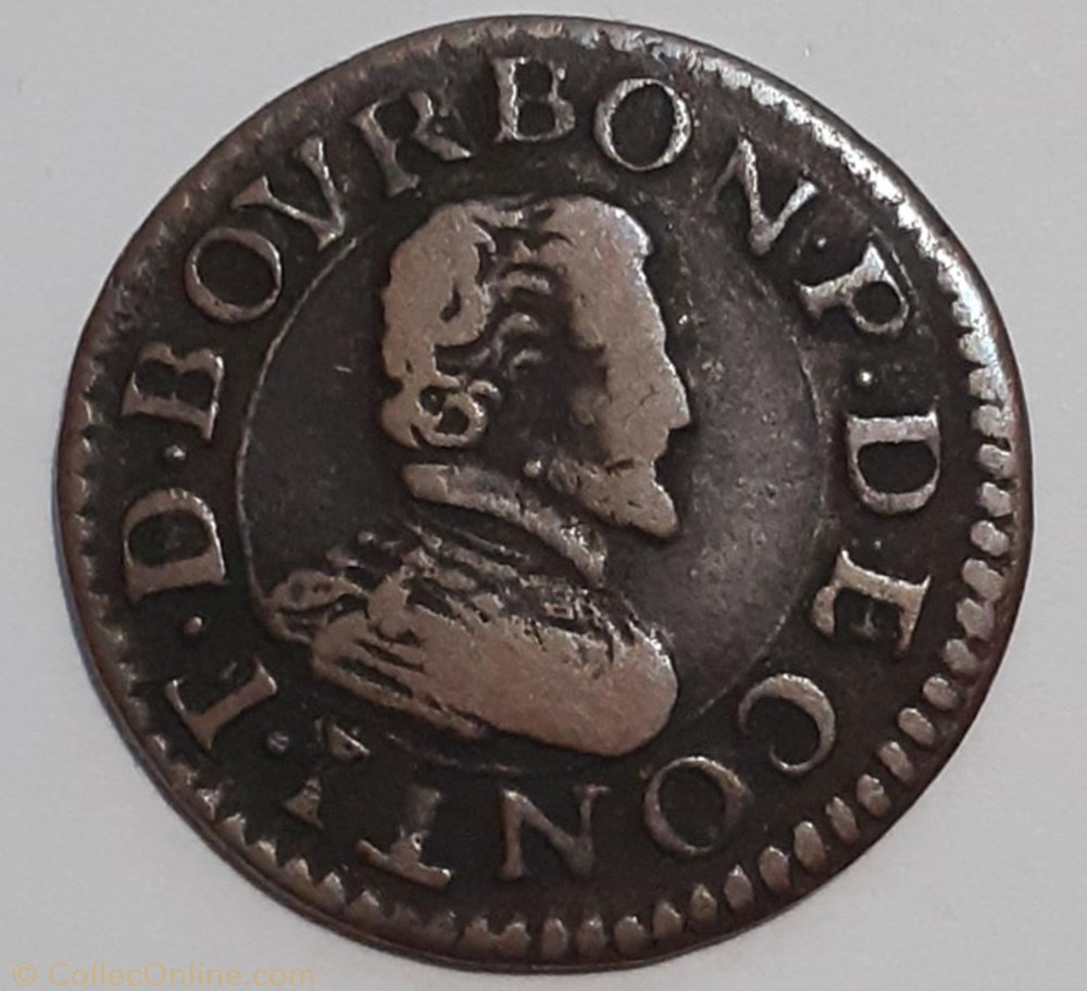 FRANÇOIS DE BOURBON CONTI TYPE 18 monnaie france feodale francois de bourbon conti type 18
