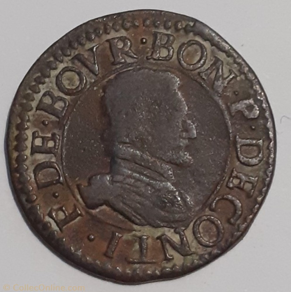 FRANÇOIS DE BOURBON CONTI TYPE 18 monnaie france feodale francois de bourbon conti type 18