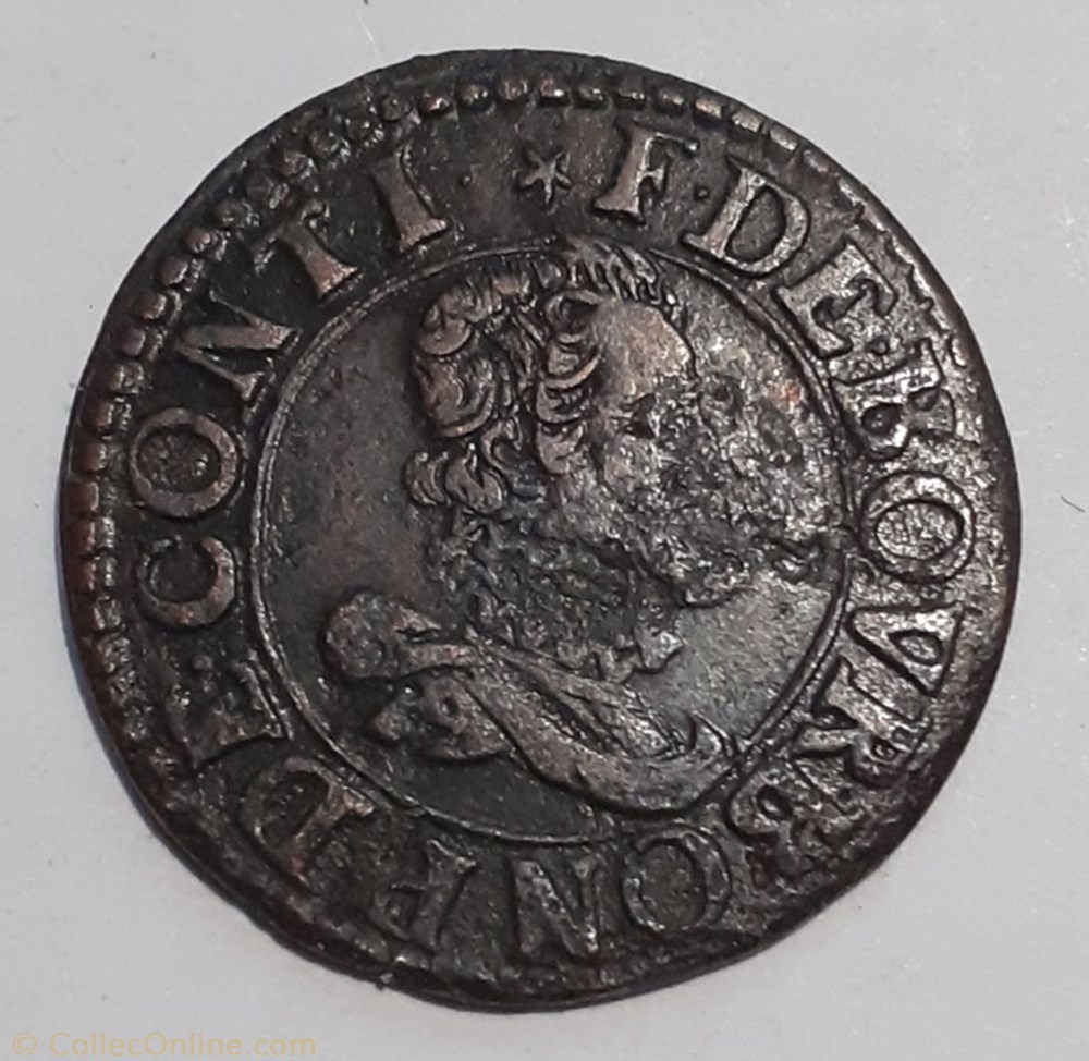 FRANÇOIS DE BOURBON CONTI TYPE 16 monnaie france feodale francois de bourbon conti type 16