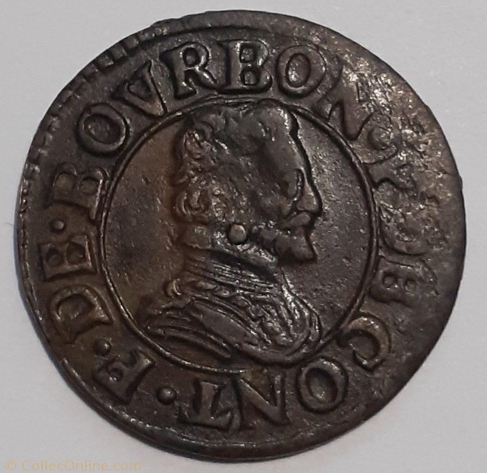FRANÇOIS DE BOURBON CONTI TYPE 18 monnaie france feodale francois de bourbon conti type 18