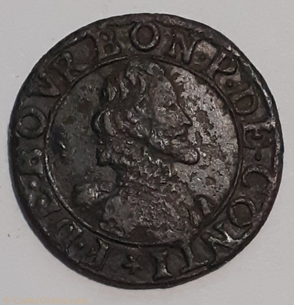 FRANÇOIS DE BOURBON CONTI TYPE 13 monnaie france feodale francois de bourbon conti type 13