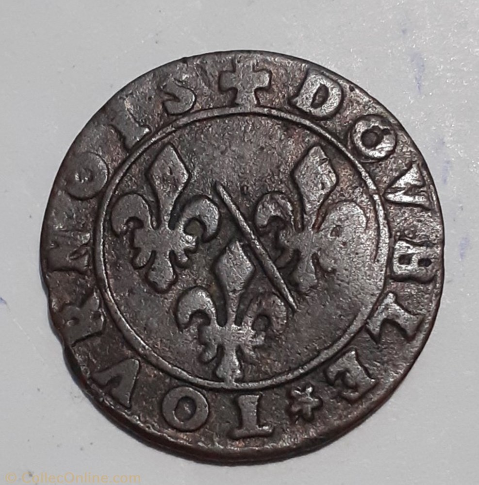 FRANÇOIS DE BOURBON CONTI TYPE 12 2 monnaie france feodale francois de bourbon conti type 12