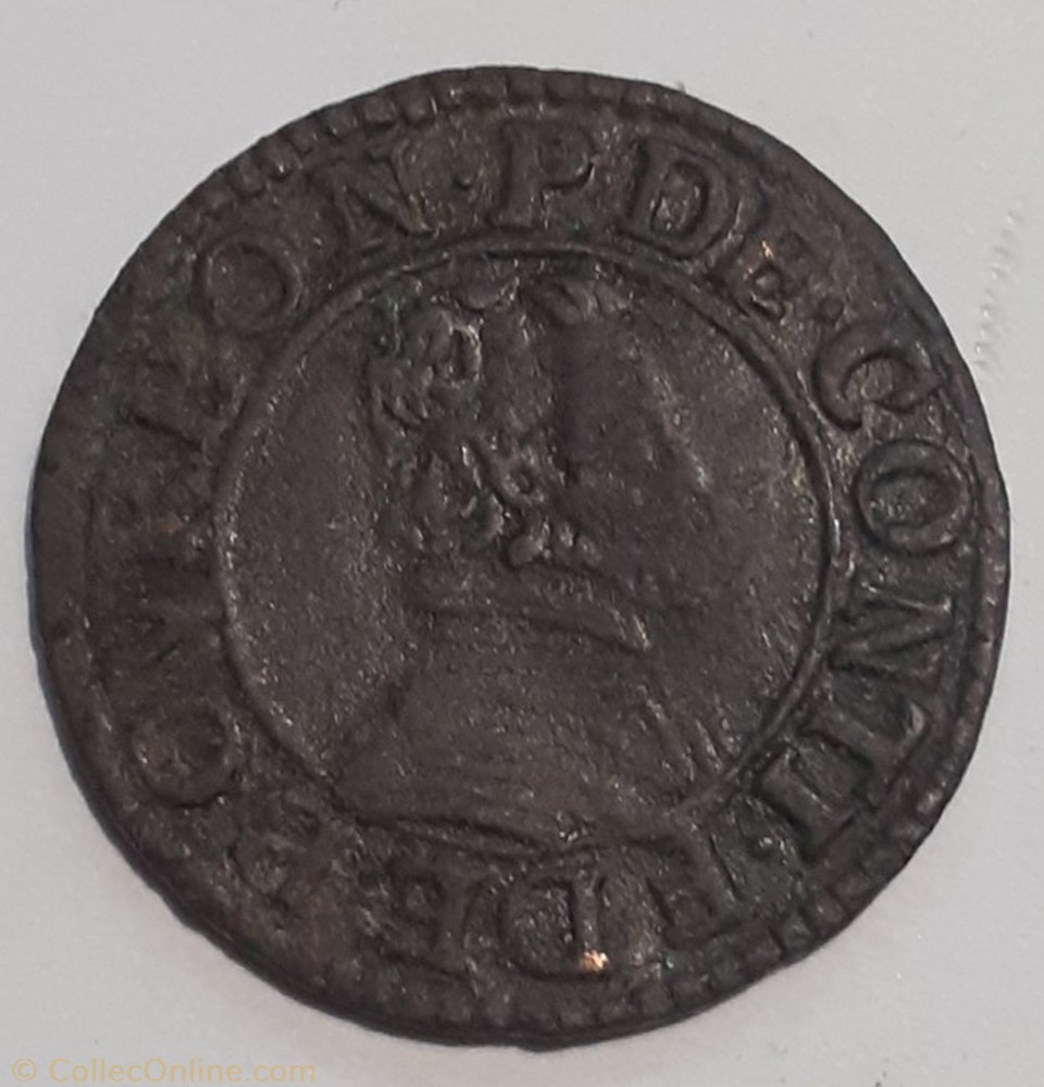 FRANÇOIS DE BOURBON CONTI TYPE 18 monnaie france feodale francois de bourbon conti type 18