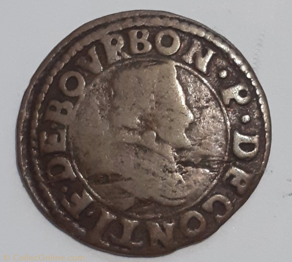 FRANÇOIS DE BOURBON CONTI TYPE 18 monnaie france feodale francois de bourbon conti type 18