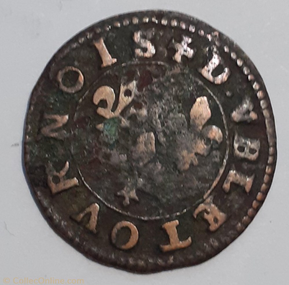 FRANÇOIS DE BOURBON CONTI TYPE 18 monnaie france feodale francois de bourbon conti type 18