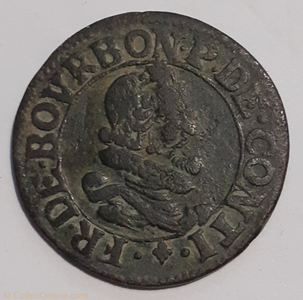 FRANÇOIS BOURBON CONTI TYPE 5 monnaie france feodale francois bourbon conti type 5