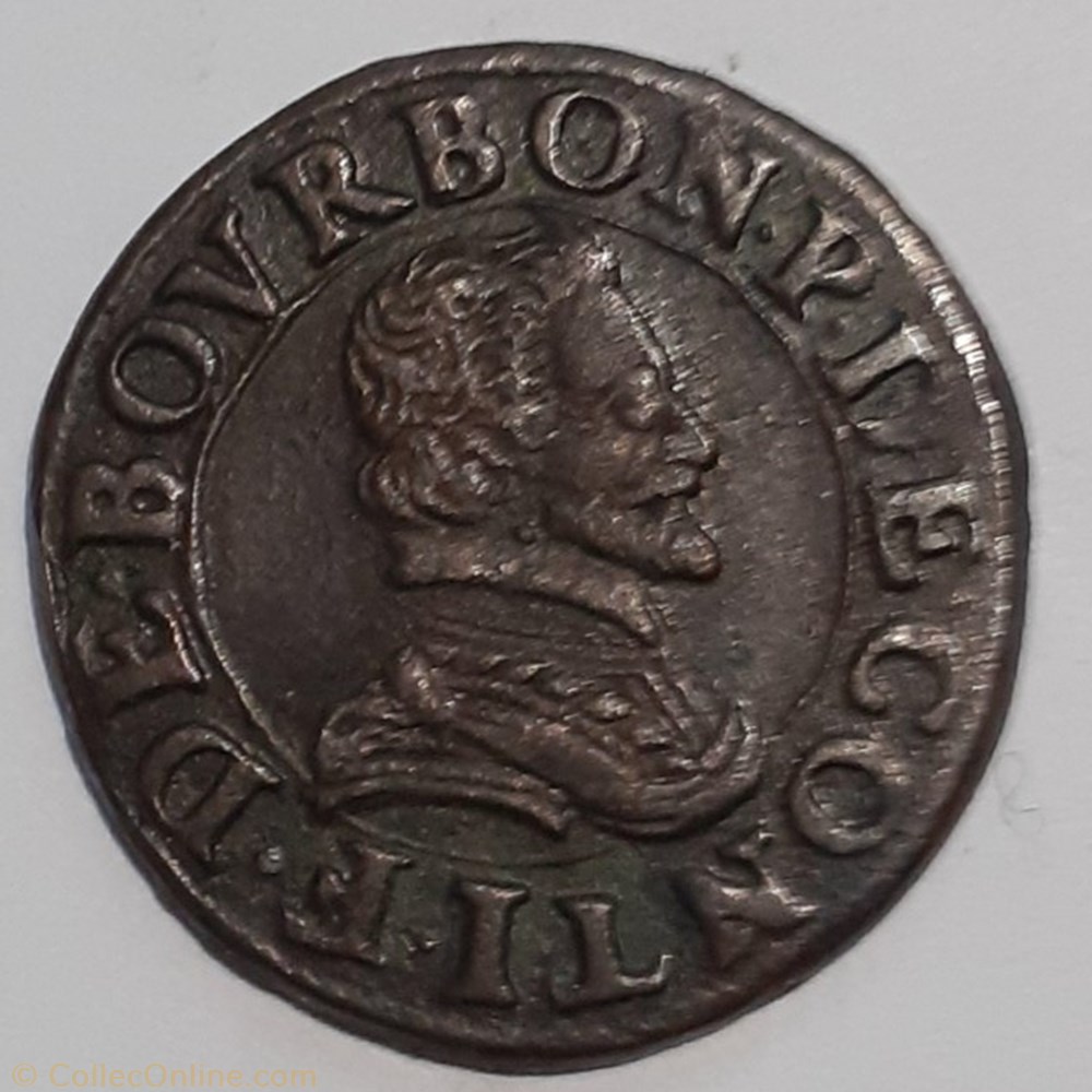 FRANÇOIS DE BOURBON CONTI TYPE 18 monnaie france feodale francois de bourbon conti type 18