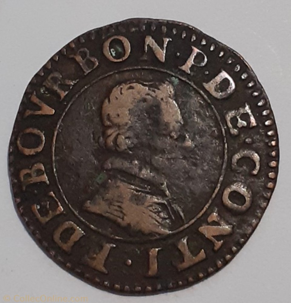 FRANÇOIS DE BOURBON CONTI TYPE 18 monnaie france feodale francois de bourbon conti type 18