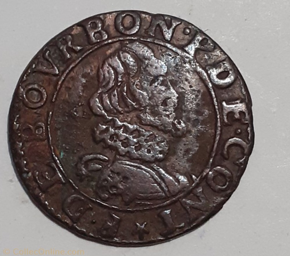 FRANÇOIS DE BOURBON CONTI TYPE 12 monnaie france feodale francois de bourbon conti type 12