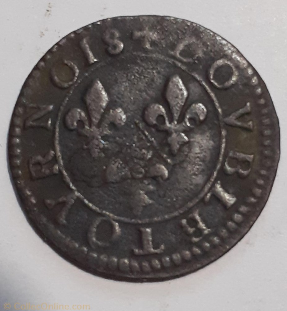FRANÇOIS DE BOURBON CONTI TYPE 18 2 monnaie france feodale francois de bourbon conti type 18