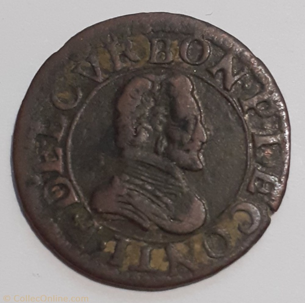 FRANÇOIS D BOURBON CONTI TYPE 18 monnaie france feodale francois d bourbon conti type 18