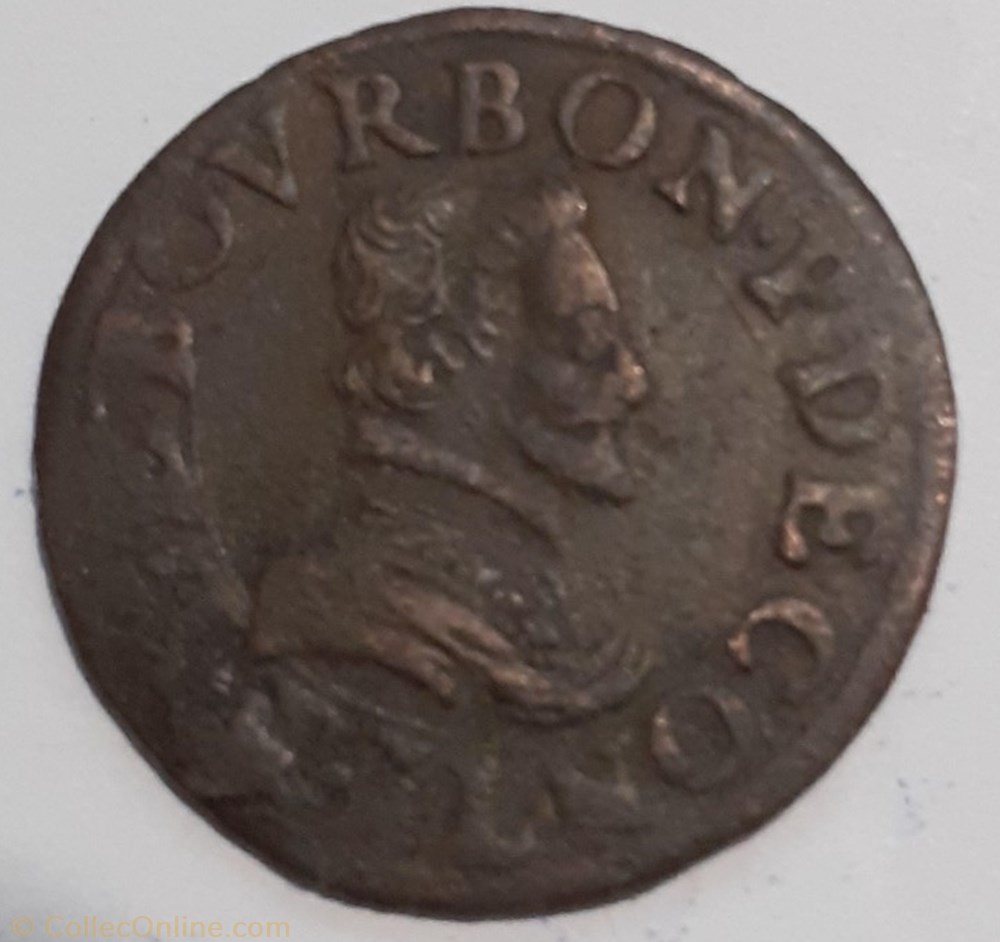 FRANÇOIS DE BOURBON CONTI TYPE 18 monnaie france feodale francois de bourbon conti type 18