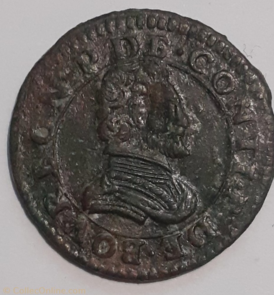 FRANÇOIS DE BOURBON CONTI TYPE 18 monnaie france feodale francois de bourbon conti type 18