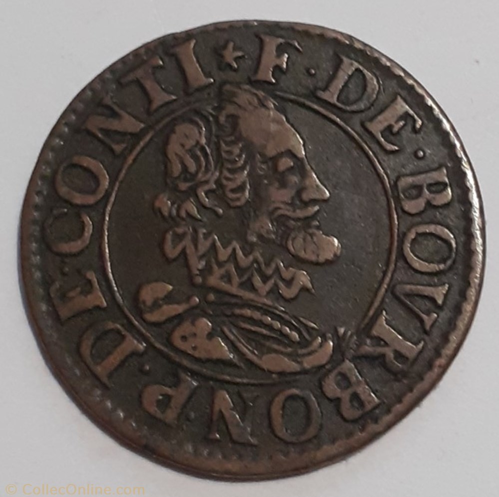 FRANÇOIS BOURBON CONTI TYPE 15 monnaie france feodale francois bourbon conti type 15