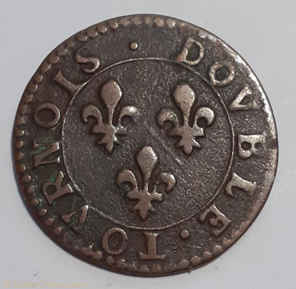 FRANÇOIS BOURBON CONTY TYPE 5 monnaie france feodale francois bourbon conty type 5