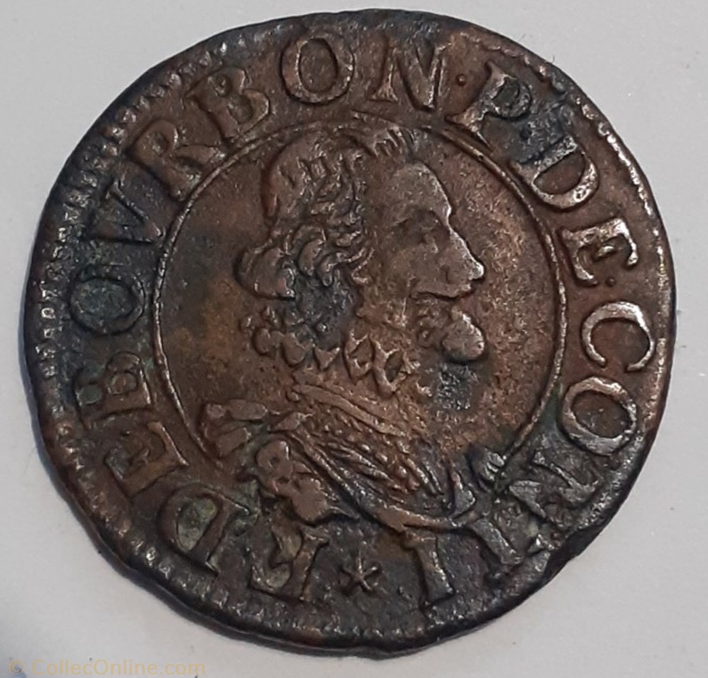 FRANÇOIS DE BOURBON CONTI TYPE 14 monnaie france feodale francois de bourbon conti type 14