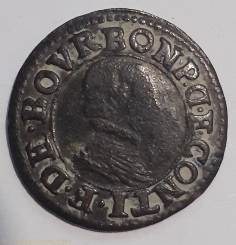 FRANÇOIS DE BOURBON CONTI TYPE 18 monnaie france feodale francois de bourbon conti type 18