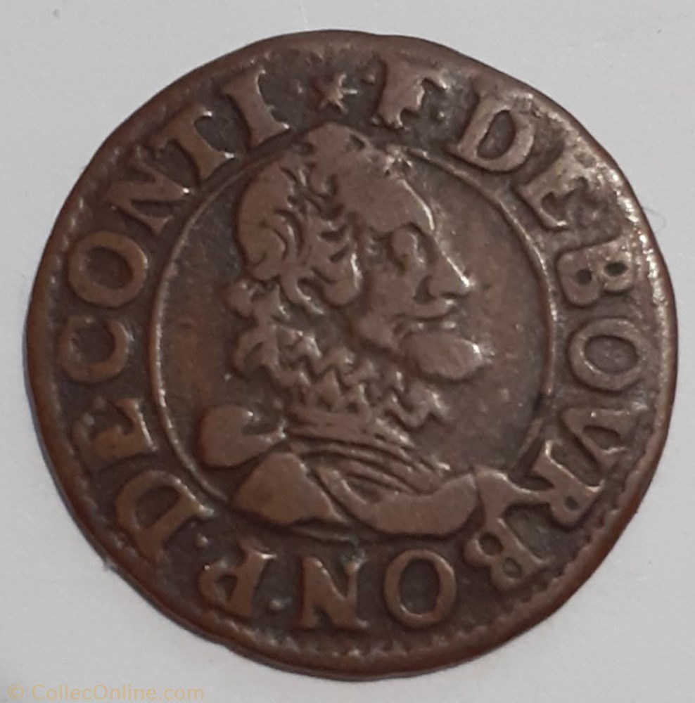 FRANÇOIS BOURBON CONTI TYPE 15 monnaie france feodale francois bourbon conti type 15