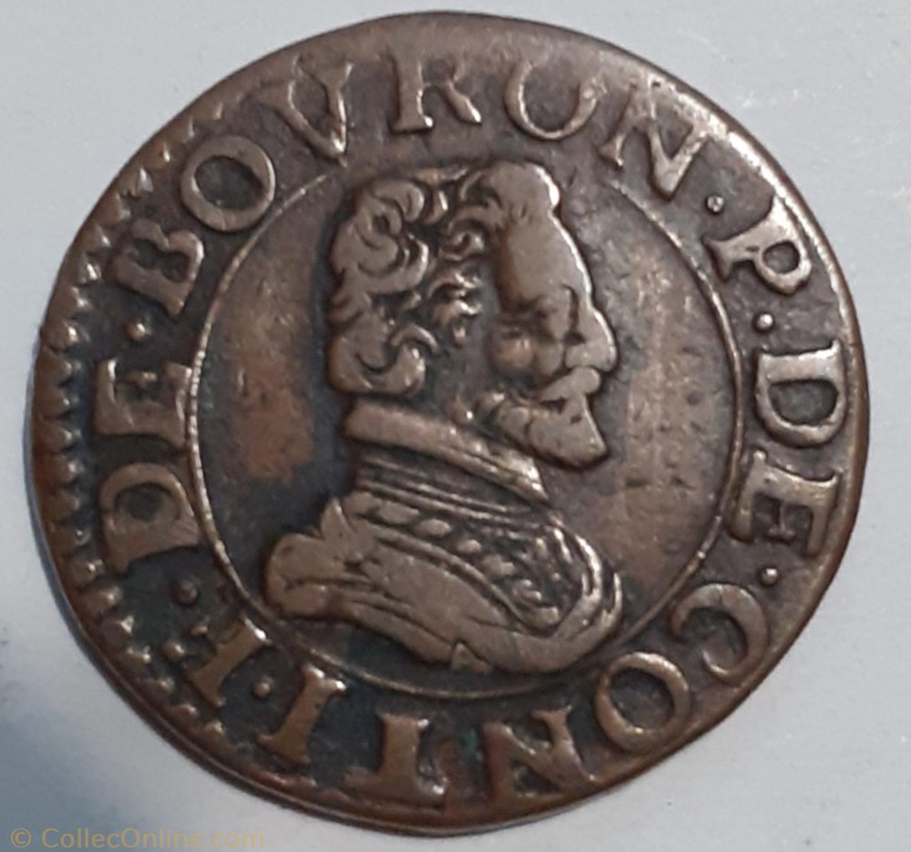 FRANÇOIS DE BOURBON CONTI TYPE 18 monnaie france feodale francois de bourbon conti type 18