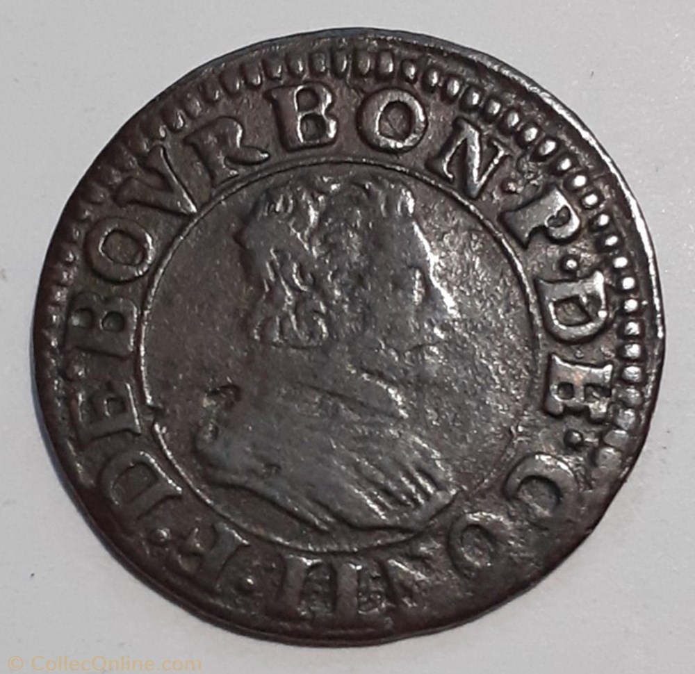 FRANÇOIS DE BOURBON CONTI TYPE 18 monnaie france feodale francois de bourbon conti type 18