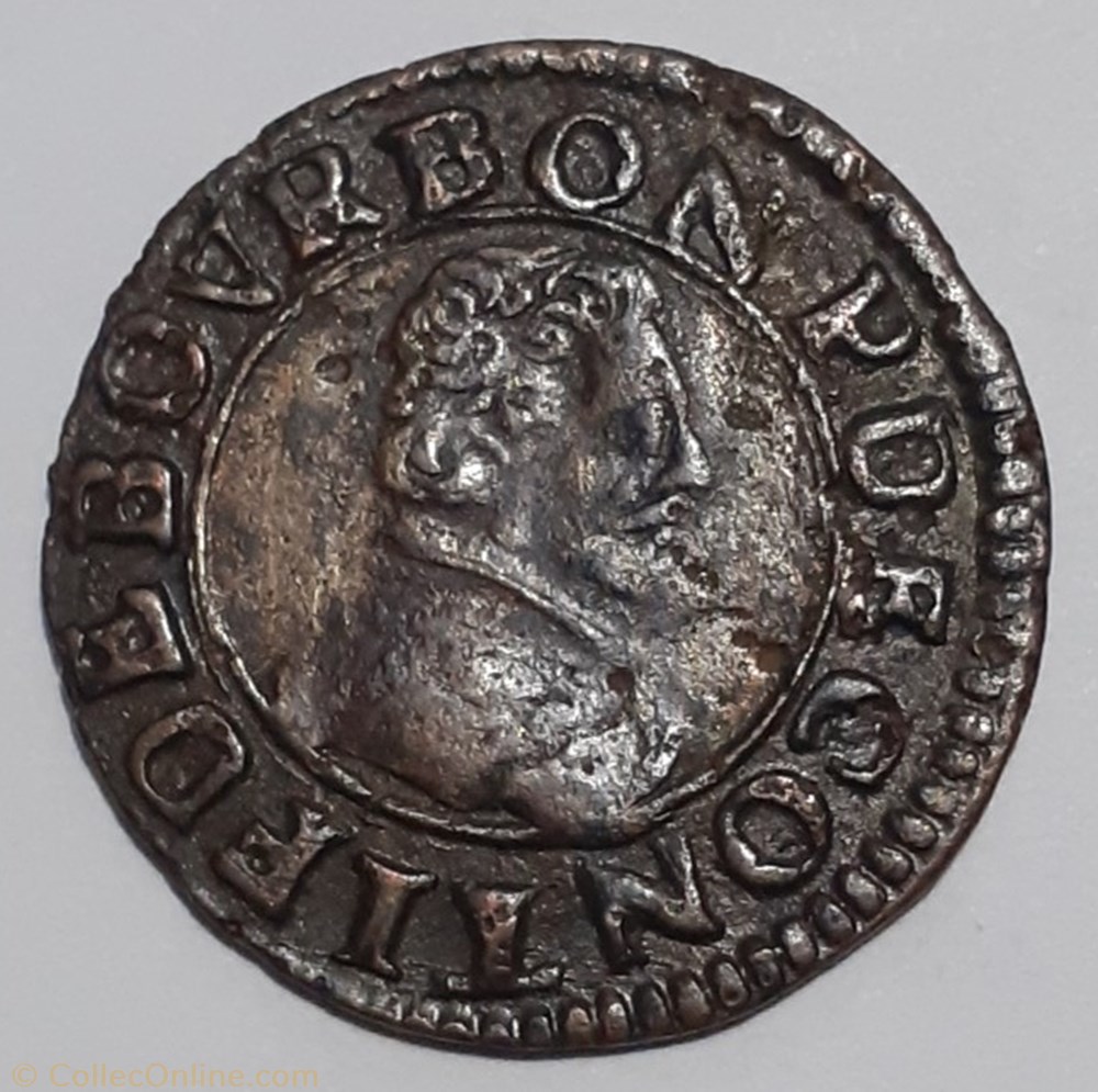 FRANÇOIS D BOURBON CONTI TYPE 18 monnaie france feodale francois d bourbon conti type 18
