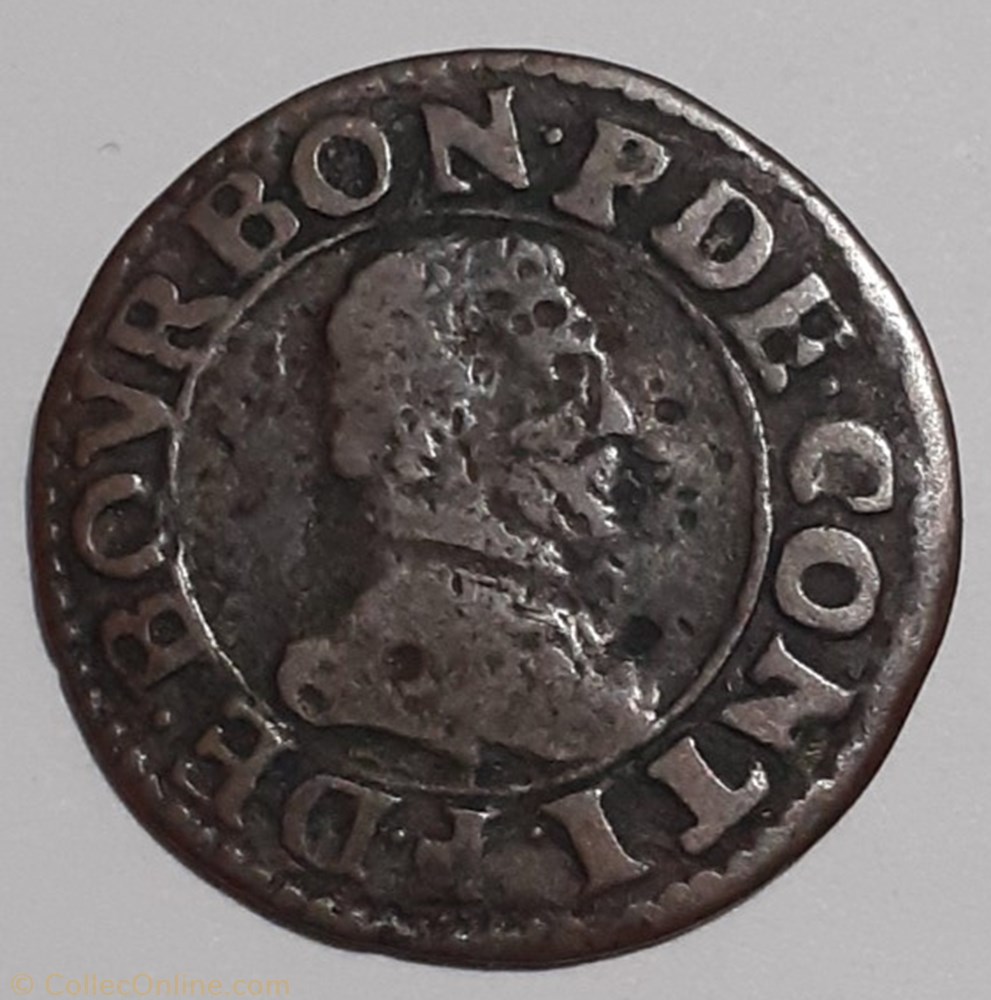 FRANÇOIS DE BOURBON CONTI TYPE 18 monnaie france feodale francois de bourbon conti type 18