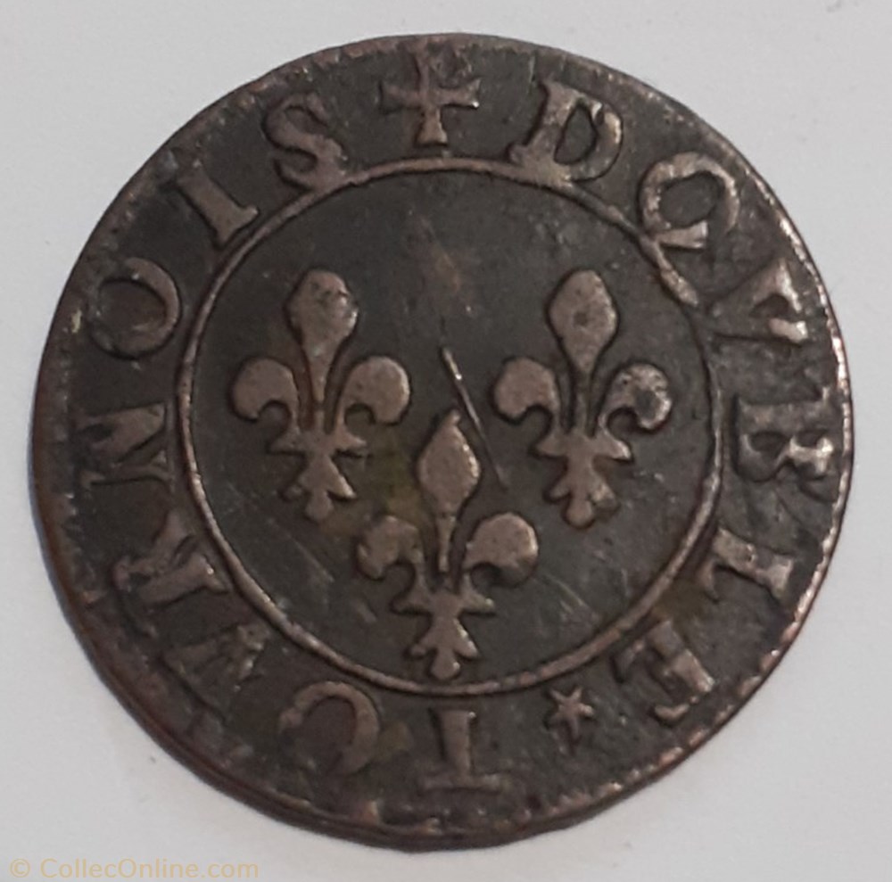 FRANÇOIS BOURBON CONTI TYPE 15 monnaie france feodale francois bourbon conti type 15