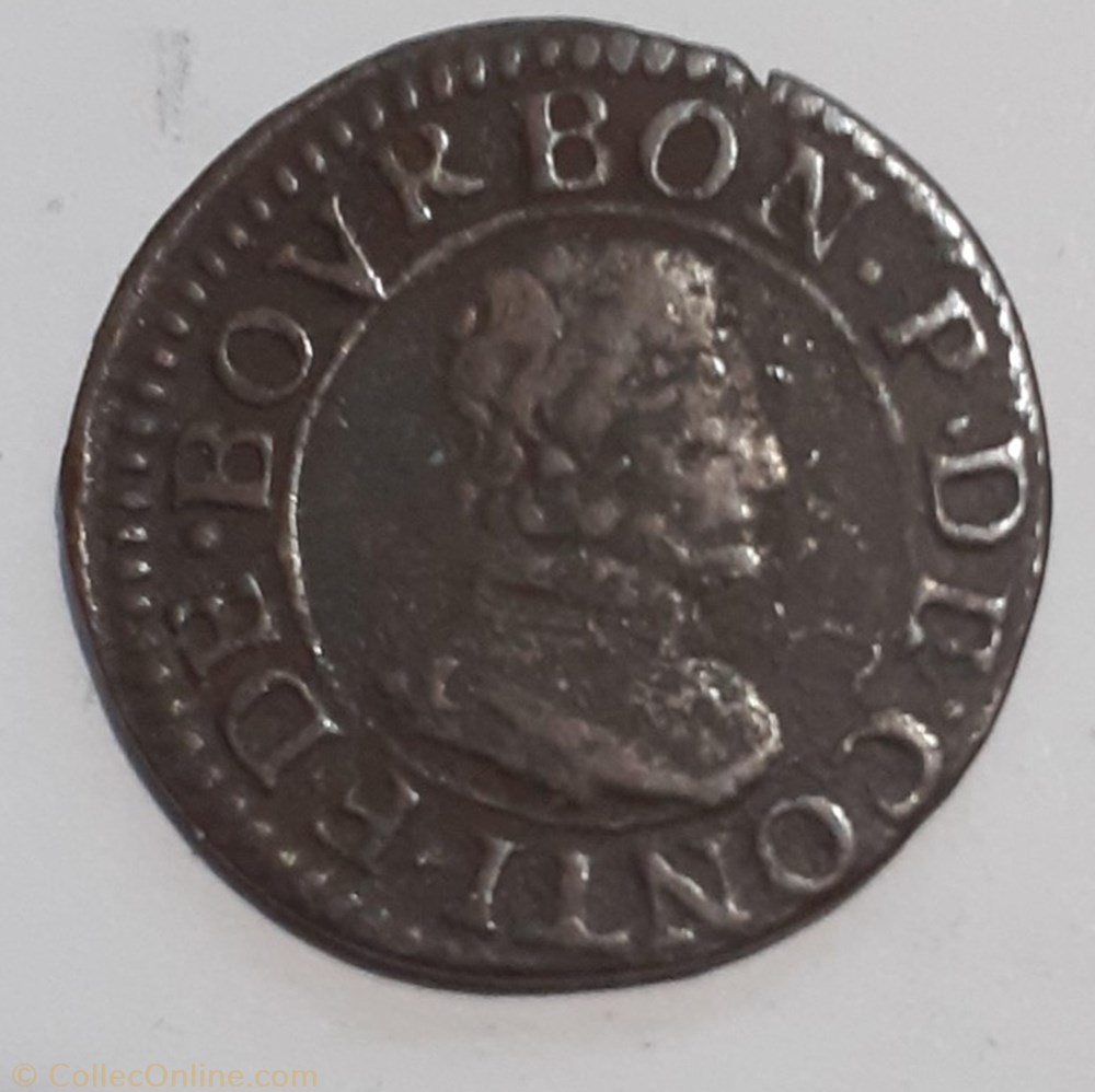 FRANÇOIS DE BOURBON CONTI TYPE 18 monnaie france feodale francois de bourbon conti type 18