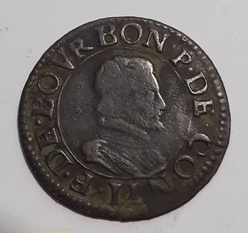 FRANÇOIS DE BOURBON CONTI TYPE 18 monnaie france feodale francois de bourbon conti type 18