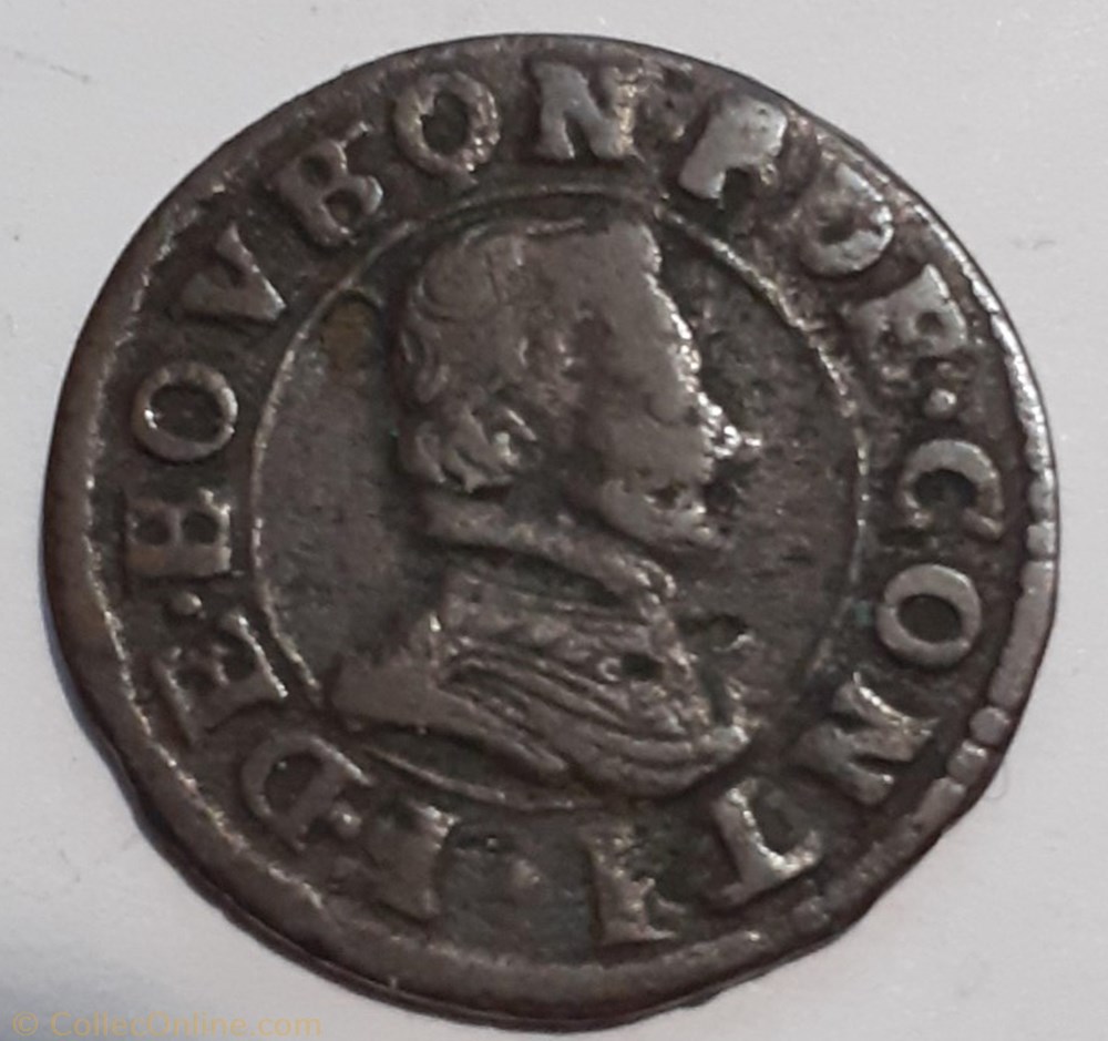 FRANÇOIS DE BOURBON CONTI TYPE 18 monnaie france feodale francois de bourbon conti type 18