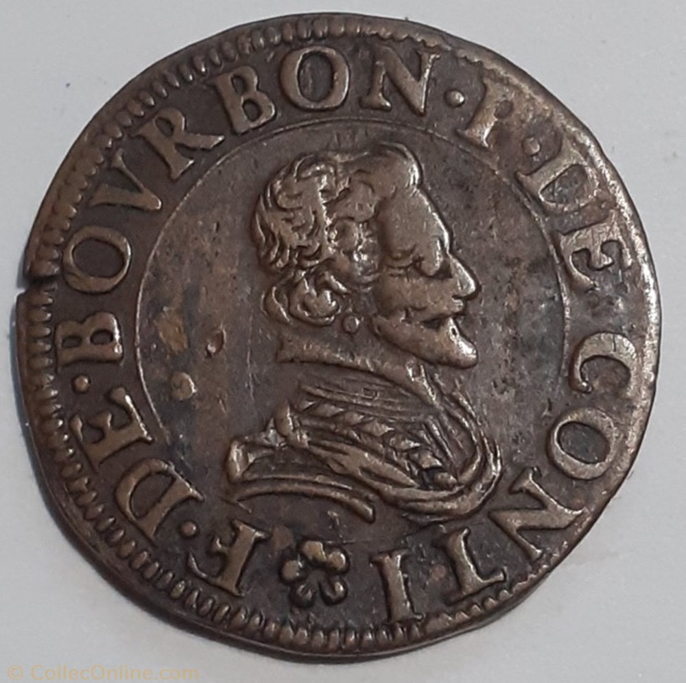 FRANÇOIS DE BOURBON CONTI TYPE 18 monnaie france feodale francois de bourbon conti type 18