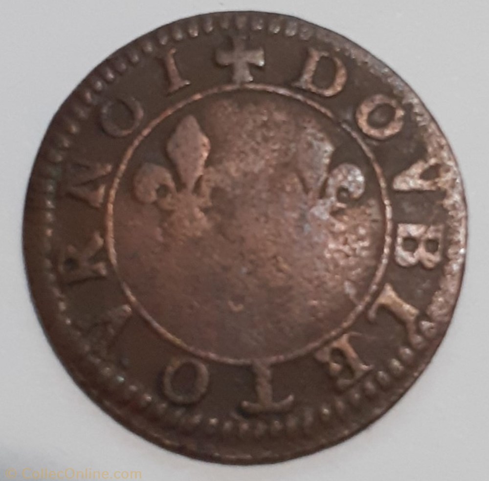FRANÇOIS DE BOURBON CONTI TYPE 18 monnaie france feodale francois de bourbon conti type 18