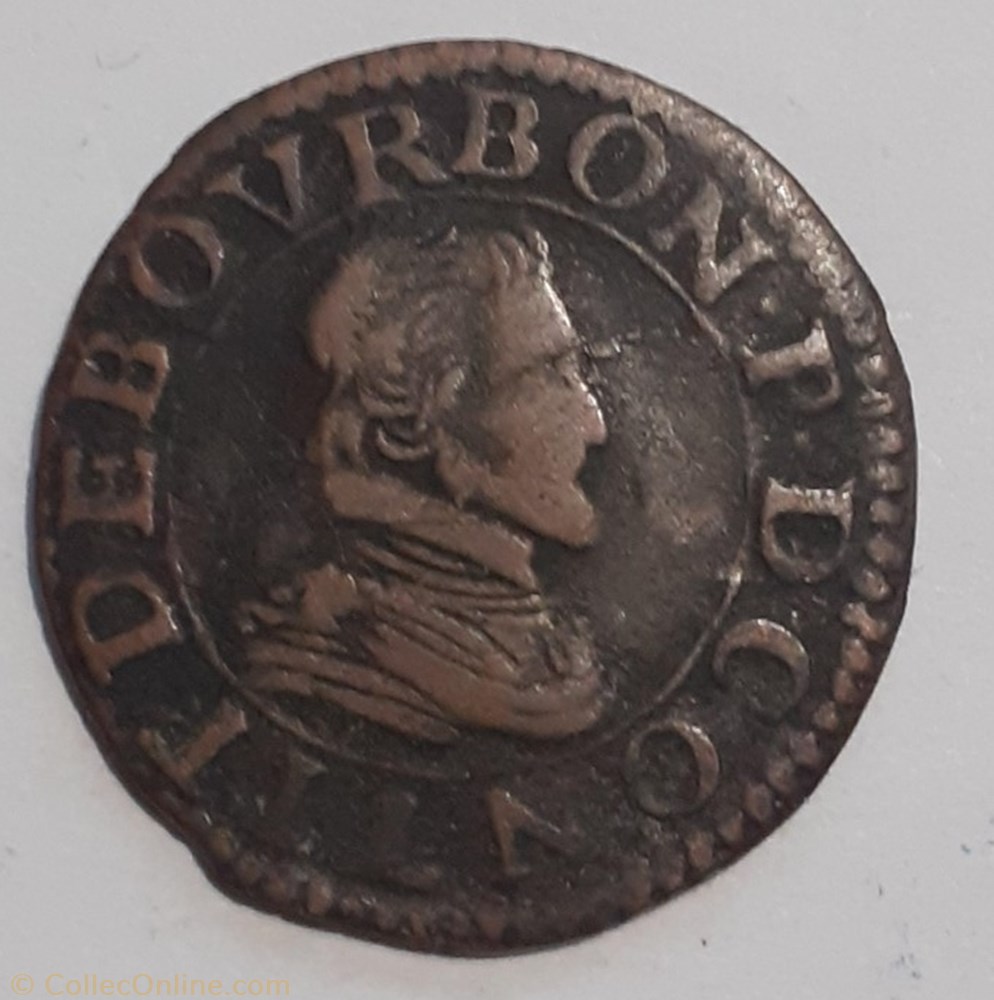 FRANÇOIS DE BOURBON CONTI TYPE 18 monnaie france feodale francois de bourbon conti type 18