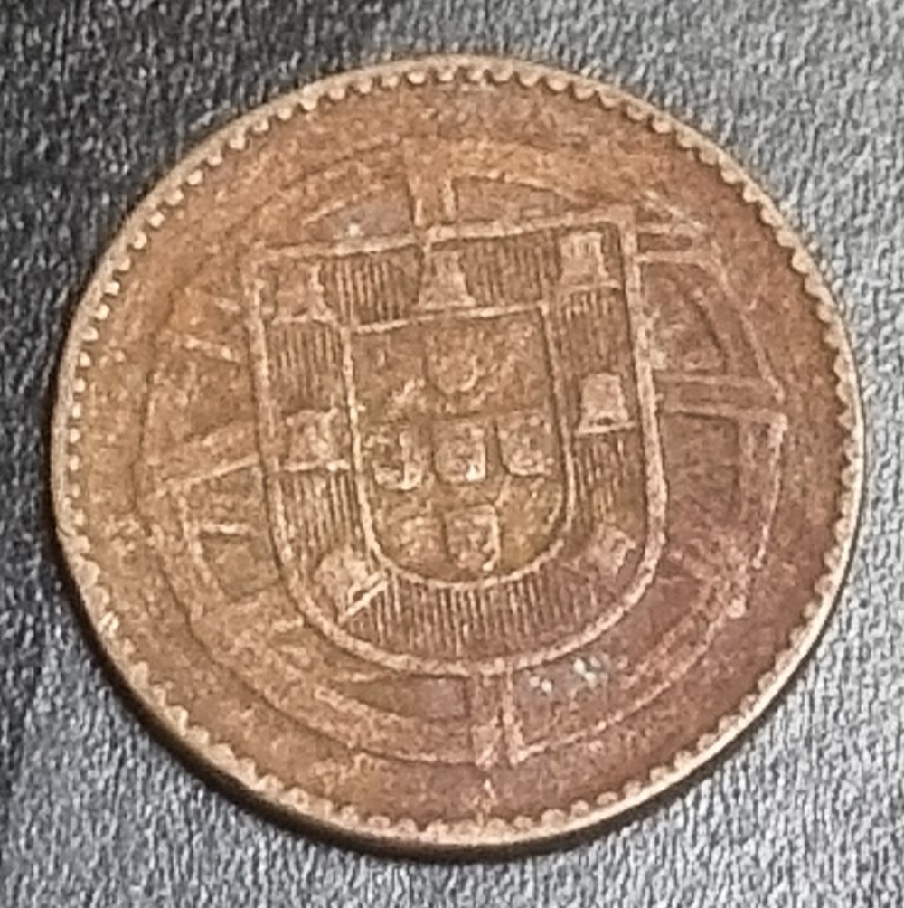 coins 1 cent from 1918 portuguese republic