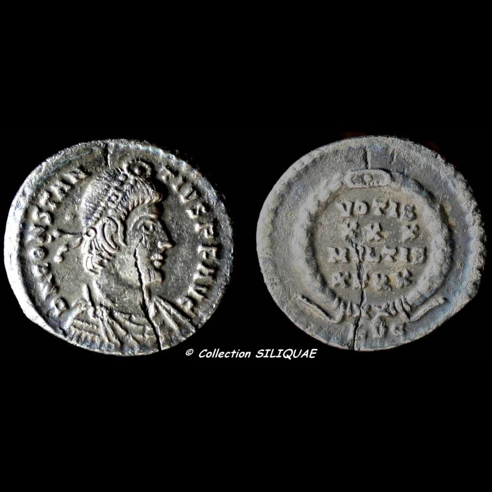 CONSTANCE II - LYON - RIC 217 monnaie antique romaine constance ii lyon ric 217