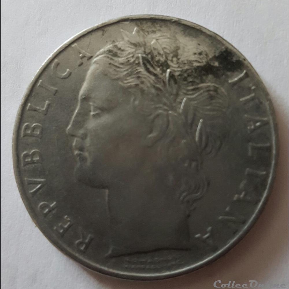 monnaie monde italie 100 lires 1955