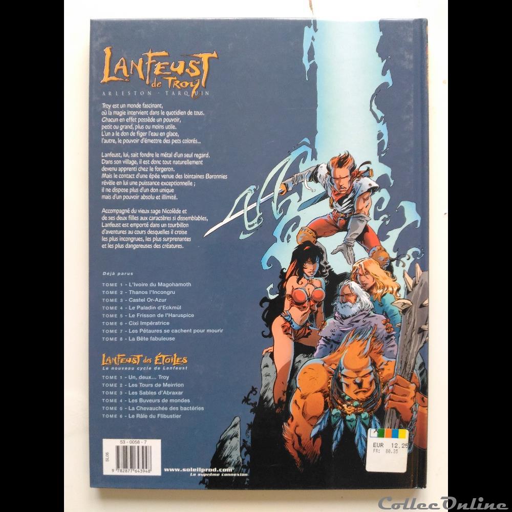 livre bd revue lanfeust de troy tome 3 castel or azur