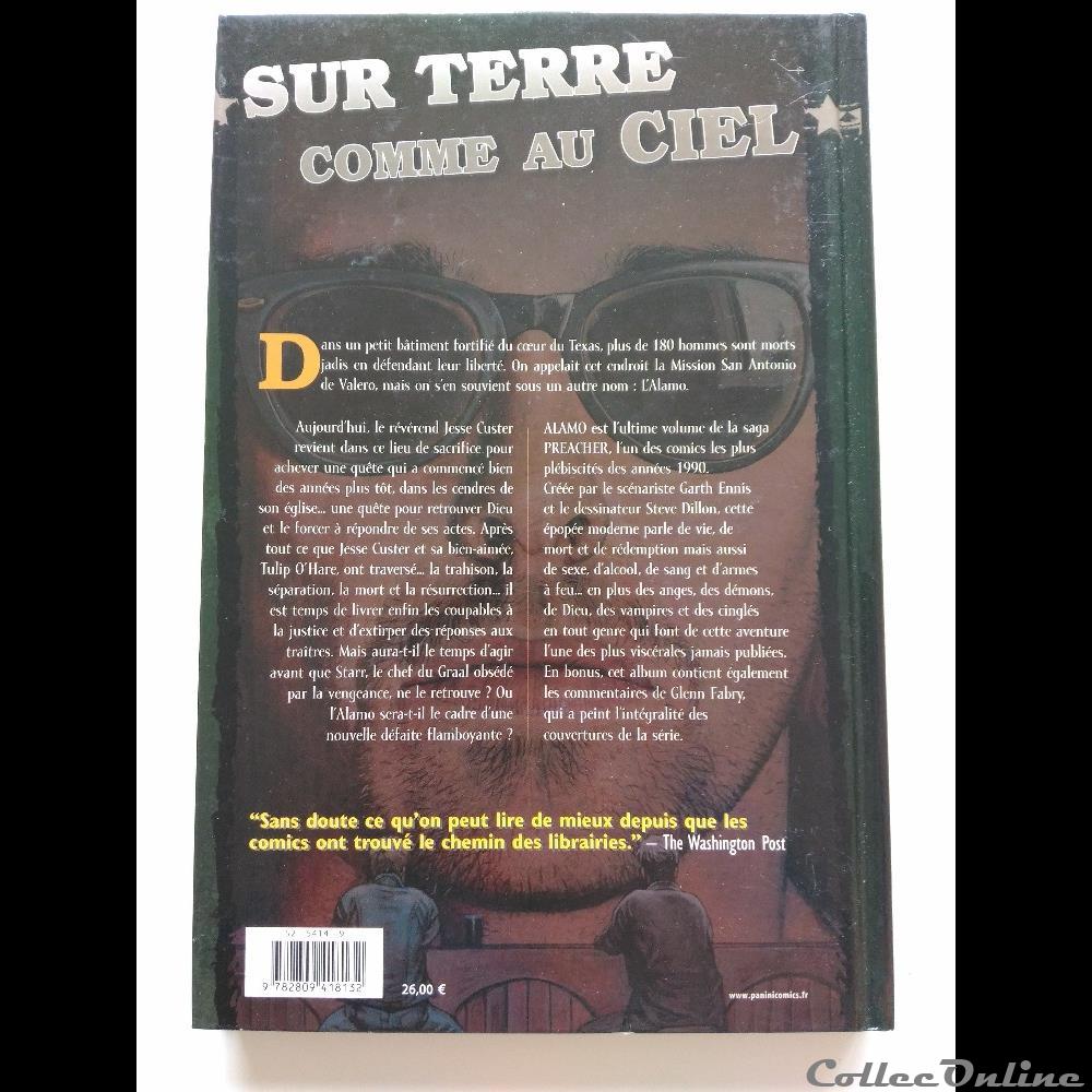 livre bd revue preacher tome 9 alamo