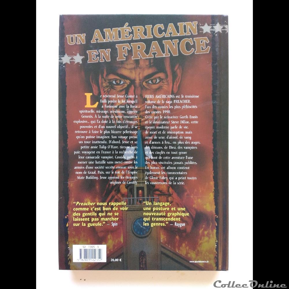 Preacher Tome 3 - Fiers Américain livre bd revue preacher tome 3 fiers americain