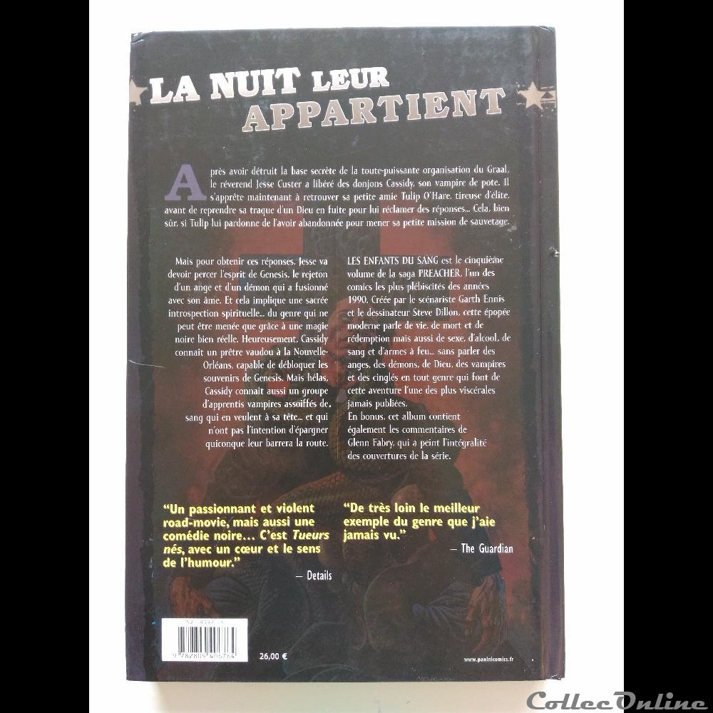 livre bd revue preacher tome 5 les enfants du sang