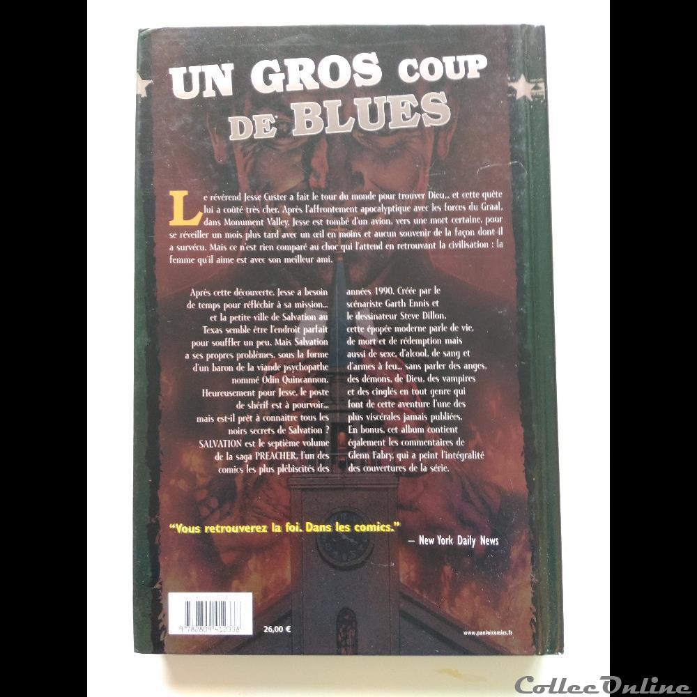 livre bd revue preacher tome 7 salvation