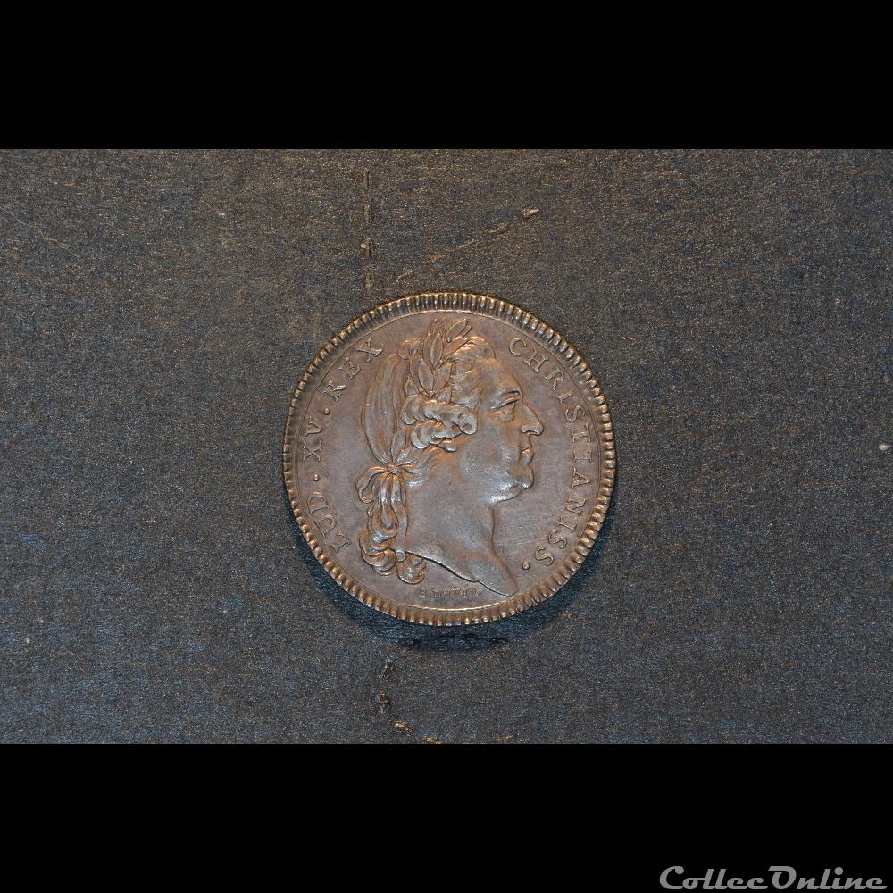 Jeton D'Occitanie Louis XV 1771 argent monnaie mereaux france jeton occitanie louis xv 1771 argent
