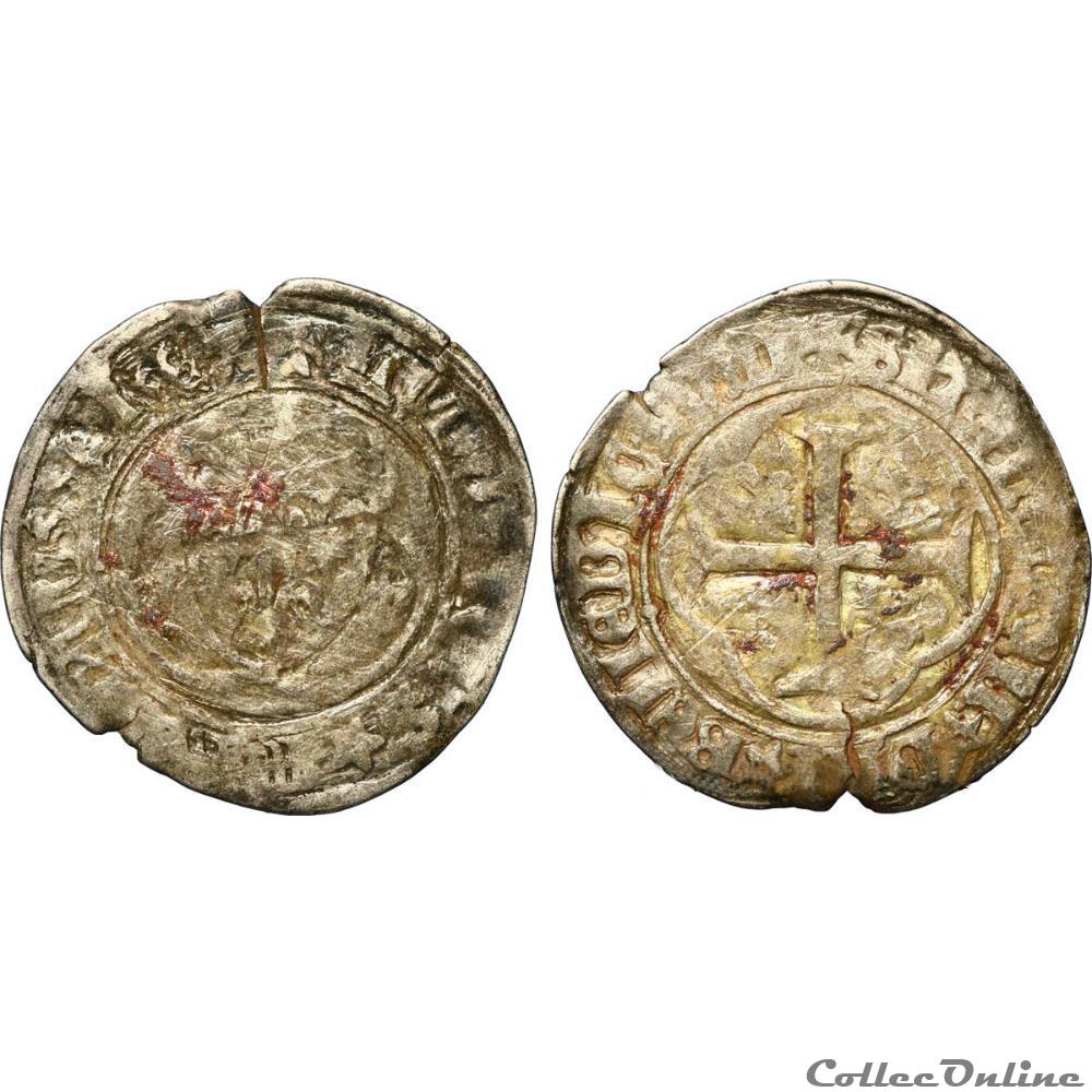 monnaie france royale louis xi le prudent blanc a la couronne n d rouen