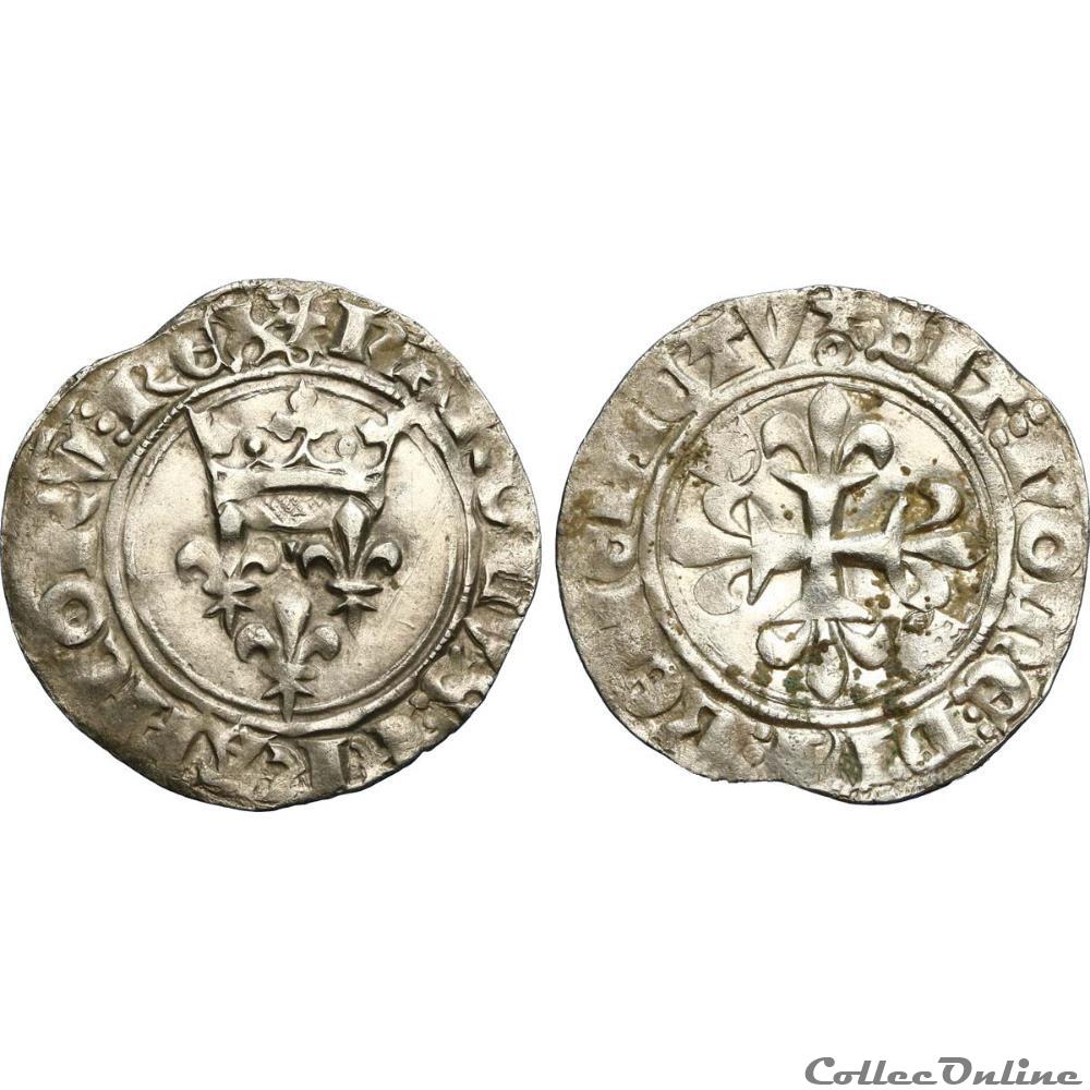 monnaie france royale charles vi le fou ou le bien aime gros dit florette n d paris