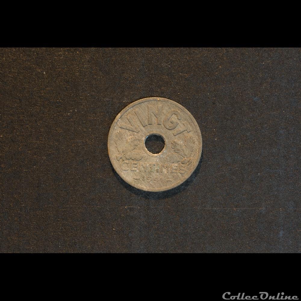 20 Cts Etat Francais 1941 (vingt) monnaie france moderne 20 cts etat francais 1941 vingt