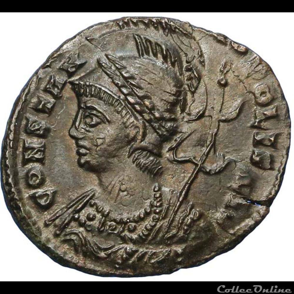 CONSTANTINOPLE Centenionalis ou nummus monnaie antique romaine constantinople centenionalis ou nummus